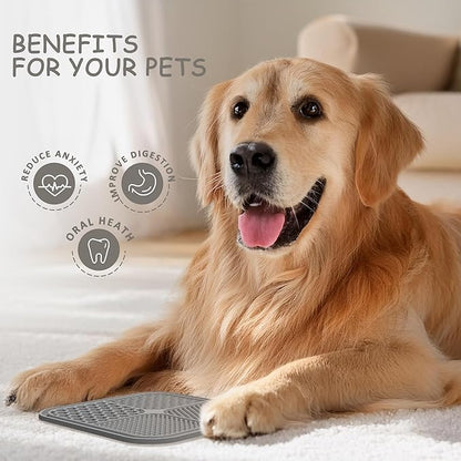 Lick Mat for Dogs – Slow Feeder & Bath Distraction Silicone Pad