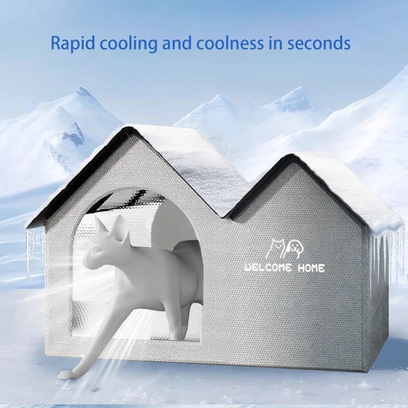 Summer Cooling Pet Cave – Ice House for Cats & Small Dogs