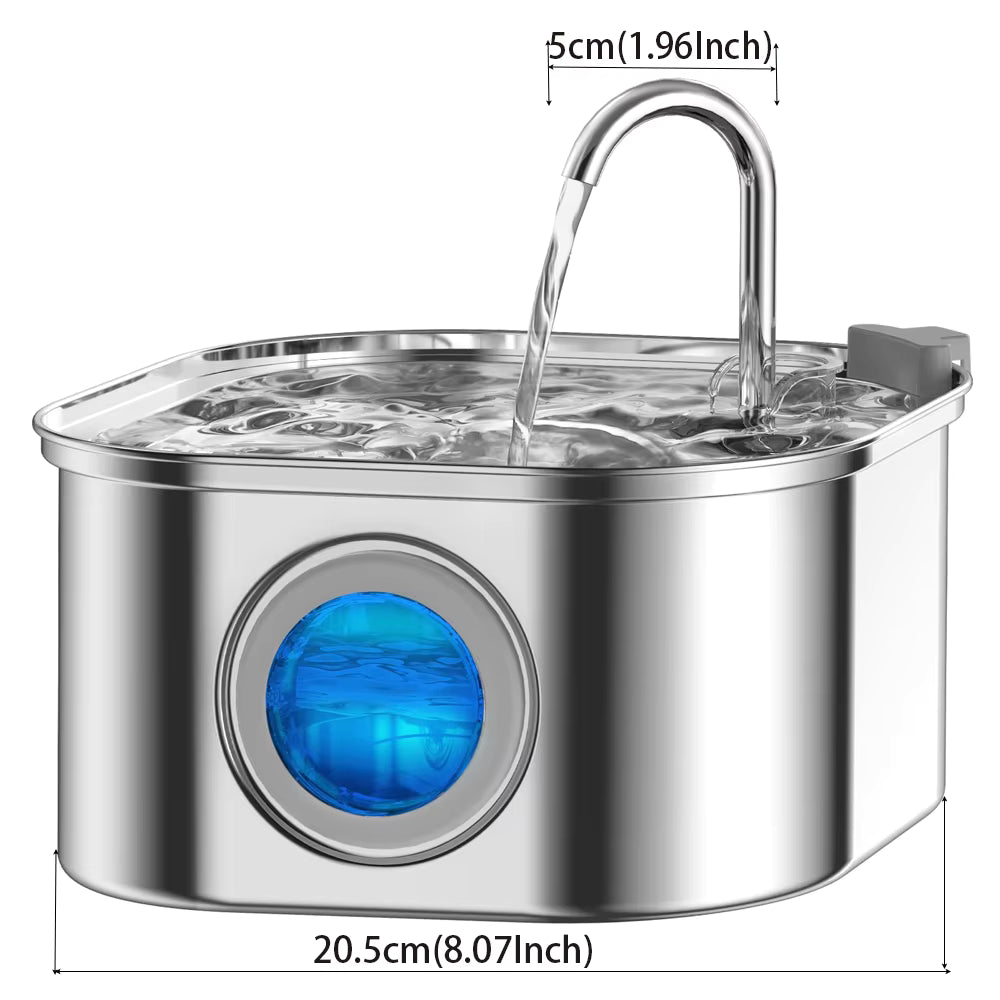 Pet Water Fountain – Quiet Auto-Circulating Dispenser for Cats & Dogs