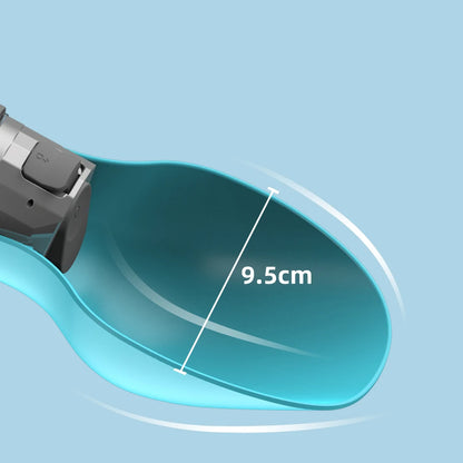 Portable Dog Water Bottle with Bowl – 800ml Travel Drinking Cup
