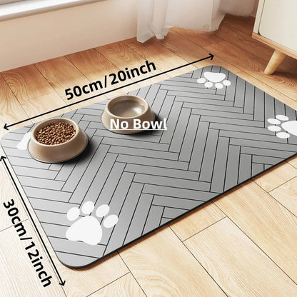 Pet Feeding Mat – Waterproof Non-Slip Placemat for Dog & Cat Food Bowls