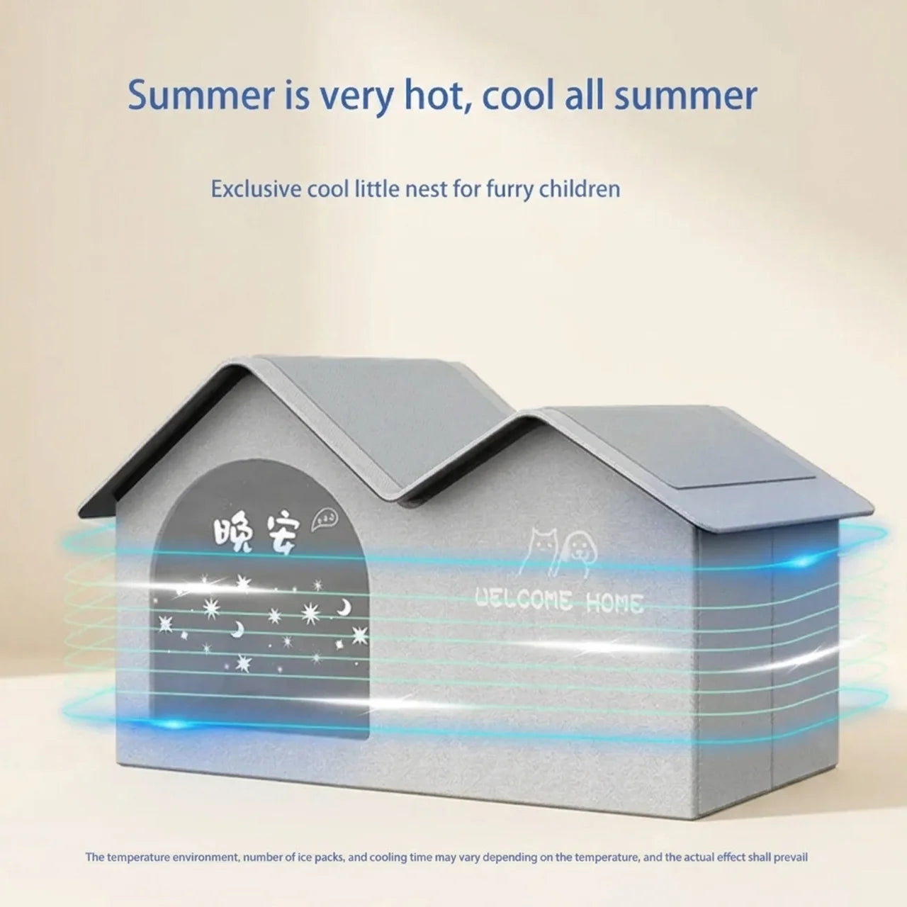 Pet Cooling Cave – Ice House for Cats & Small Dogs