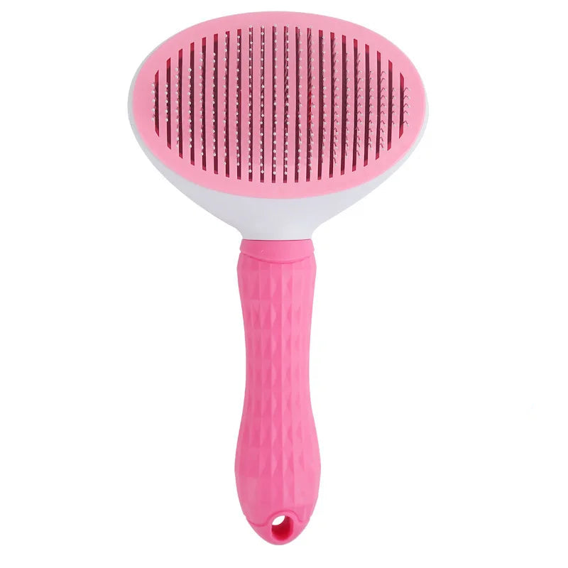 Self-Cleaning Pet Slicker Brush – Grooming Comb for Cats & Dogs