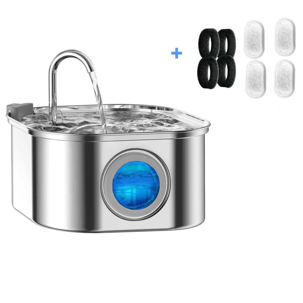Pet Water Fountain – Quiet Auto-Circulating Dispenser for Cats & Dogs