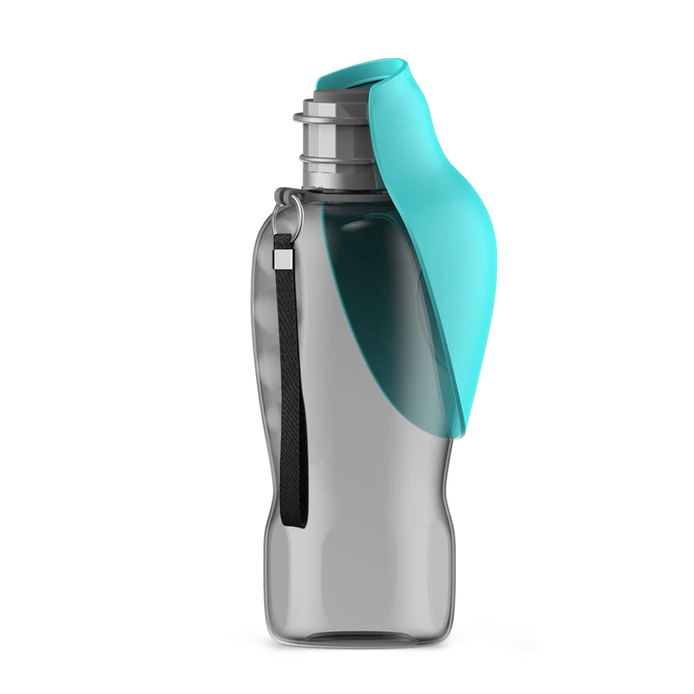 Portable Dog Water Bottle with Bowl – 800ml Travel Drinking Cup