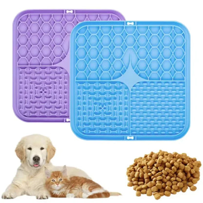 Lick Mat for Dogs – Slow Feeder & Bath Distraction Silicone Pad