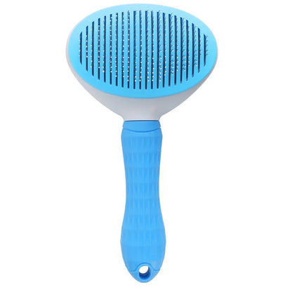 Self-Cleaning Pet Slicker Brush – Grooming Comb for Cats & Dogs