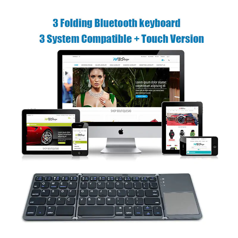 LOLO'S SHOP - Triple Folding Keyboard