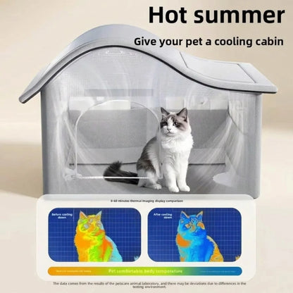 Pet Cooling Cave – Ice House for Cats & Small Dogs