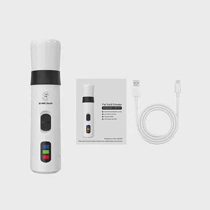 Quiet Electric Pet Nail Grinder – USB Rechargeable Trimmer